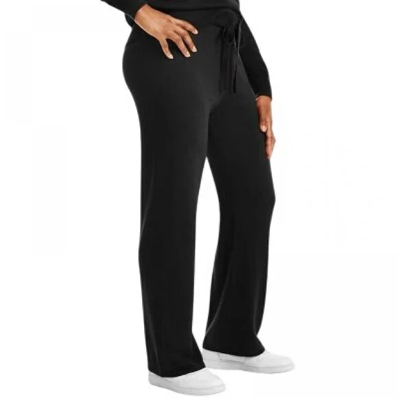 NWT Member's Mark Womens Cashmere Blend Pants 5C1511 M Black - Picture 2 of 8